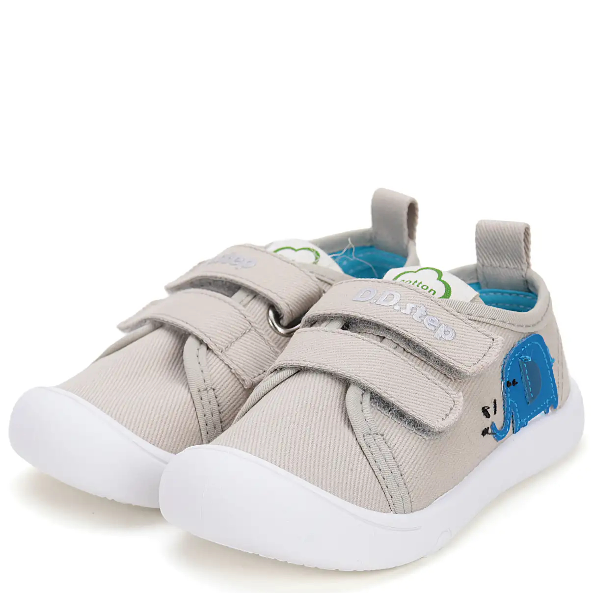 DD Step przewiewne trampeczki Barefoot ze słonikiem Dark Grey