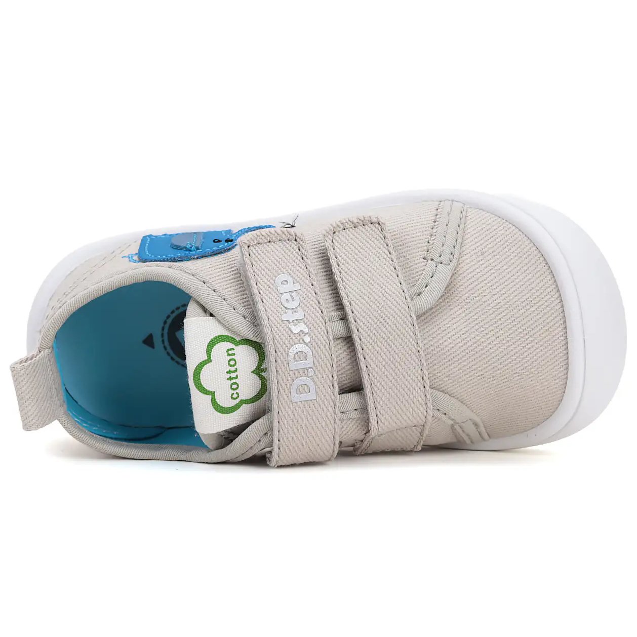 DD Step przewiewne trampeczki Barefoot ze słonikiem Dark Grey - obrazek 4